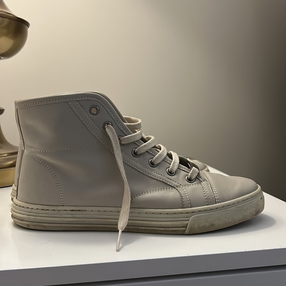 Gucci high top leather sneakers - Picture 4 of 9